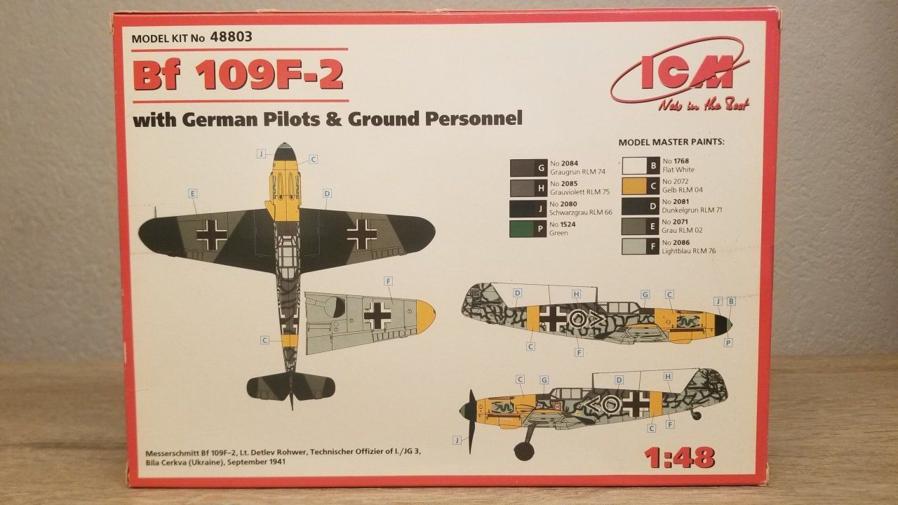 Kit di modellismo & Modellini statici: ICM 48803 Bf 109F-2 – Nuovo e nell'imballaggio originale da Schwadernau venduto da Blueray 1