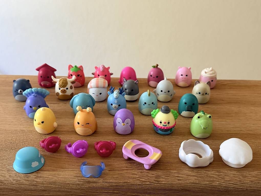 Squishmallows Giocattoli: Squishmallows Squish-a-longs Mini-Figuren Set – Usato da Gümligen venduto da Sally777