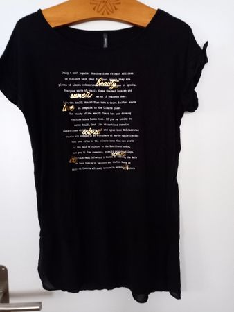 Schickes T-Shirt von Chicorée, Grösse S, Schwarz, Top!