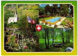 Raron - 4 Bild AK Camping Santa Monica