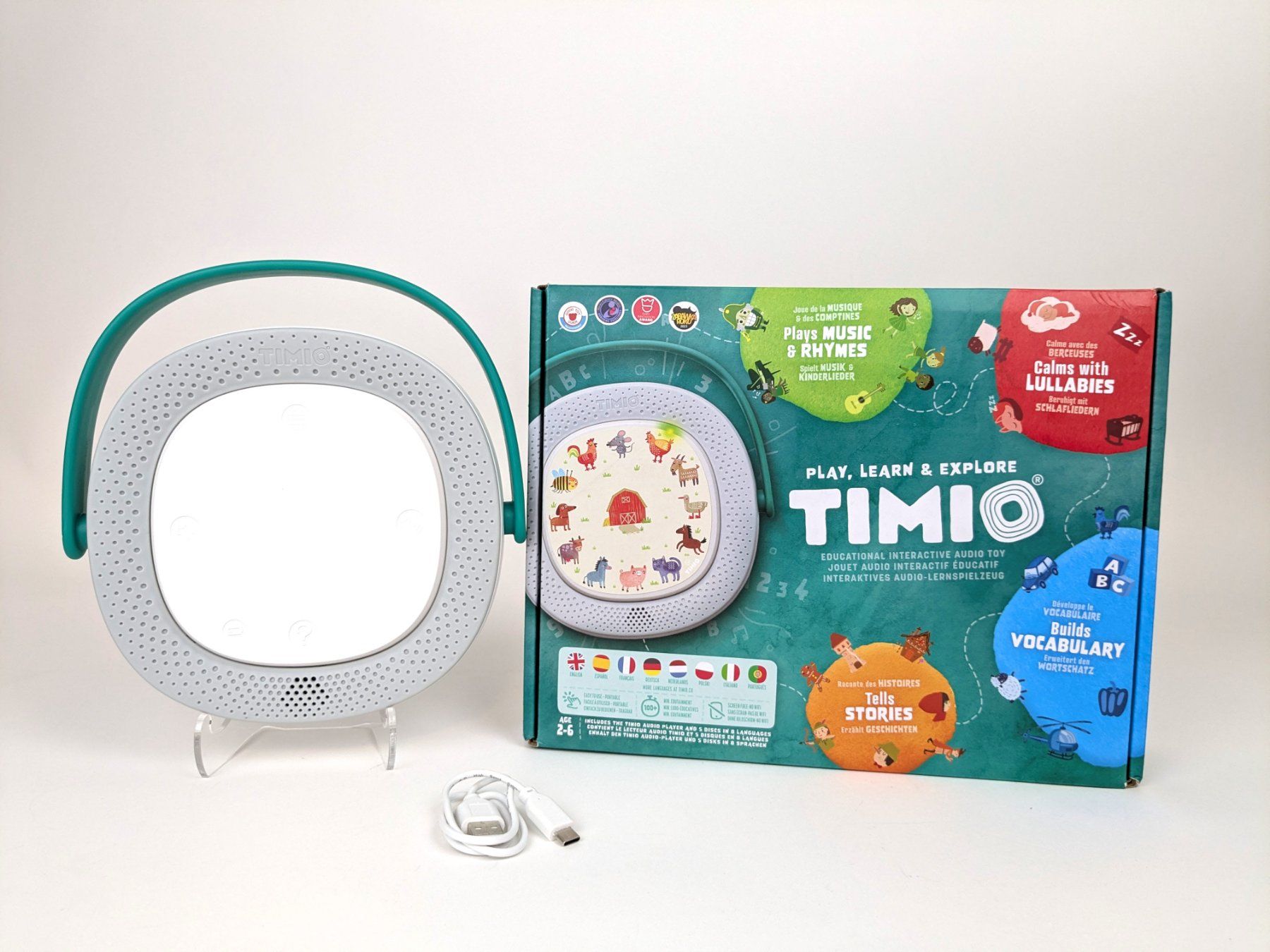 Multimediaplayer & Streamer: TIMIO AUDIO PLAYER mit 5 Audio Discs in 8 Sprachen – Neu (gemäss Beschreibung) aus Thun von Restwert_Thun 7