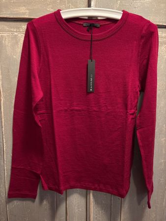 G White . WQ364/432 - Merino T-Shirt M/Lunga - cherry - M