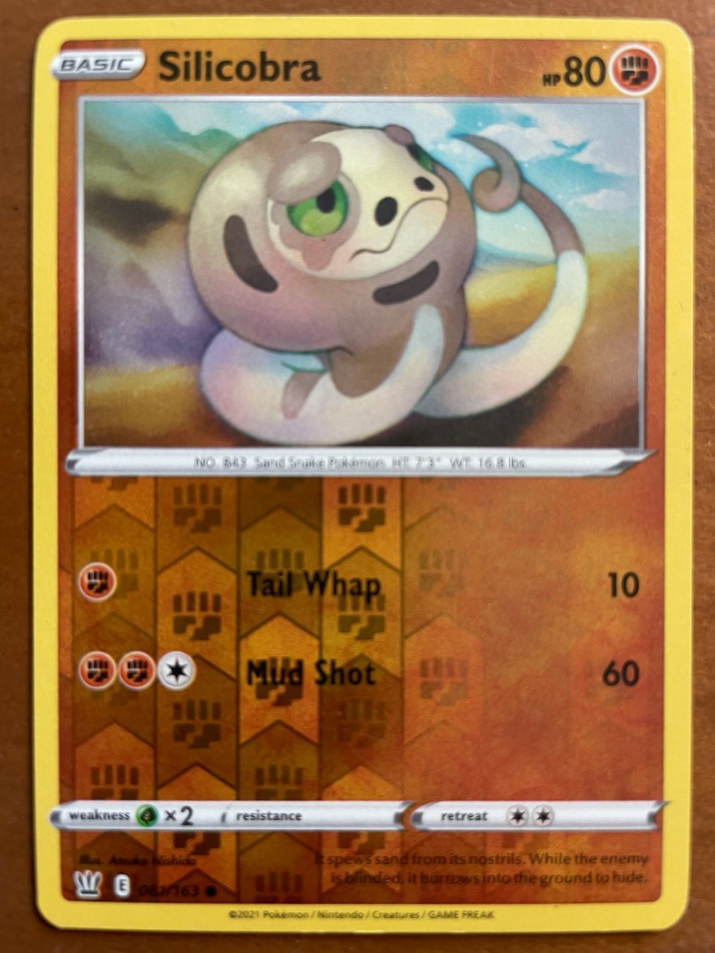 Pokémon Carte collezionabili: Pokemon Silicobra Reverse (Versand gratis) – Nuovo (secondo la descrizione) da Chur venduto da Angerson