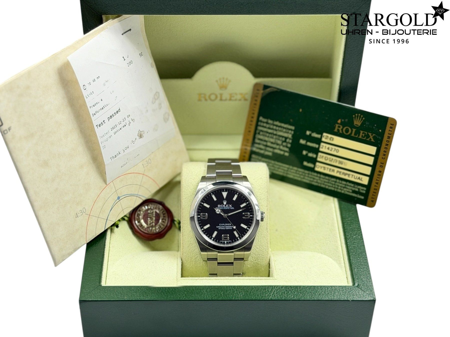 Rolex Montres: Rolex Explorer - 214270 – D'occasion à Zürich par Stargold-Uhren 8