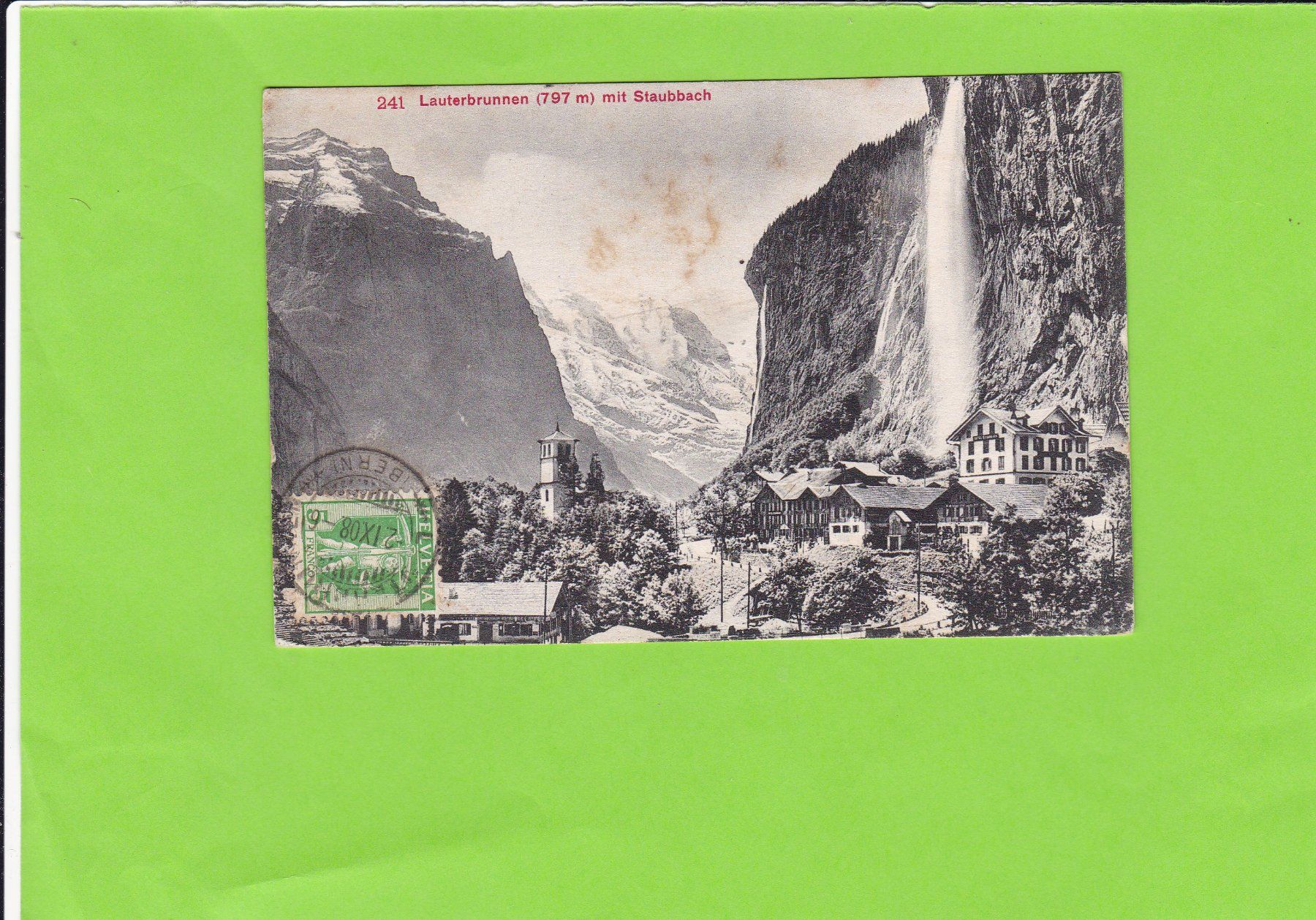 Cartes postales: Lauterbrunnen mit Staubbach – D'occasion à St. Peterzell par neckertal