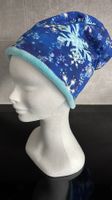 Schneeflocken Fleece Beanie, Mütze, Kappe, Ökotex Gr. 54 NEU