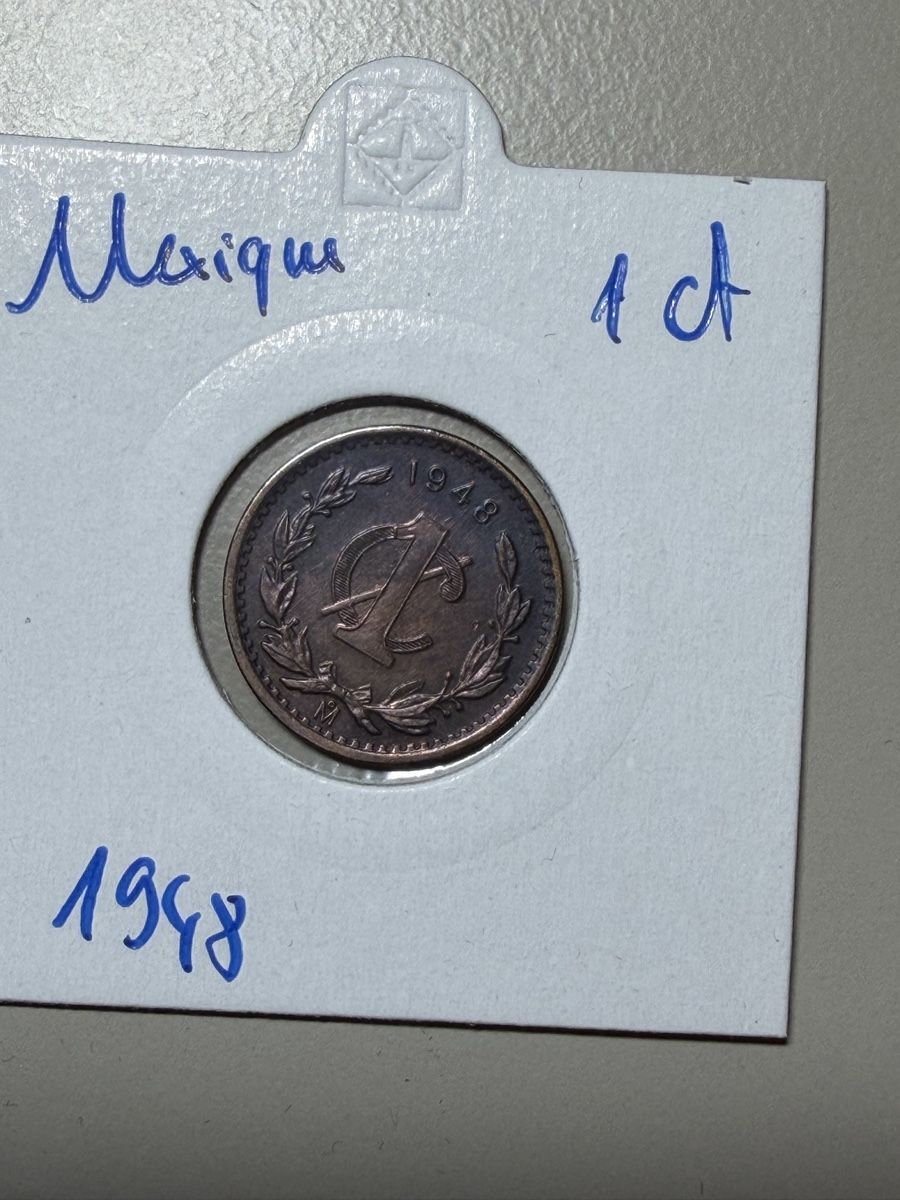 Tutti le monete: Mexique - 1 cent - 1948 – Usato da Payerne venduto da Mike1682