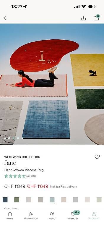 Teppiche: Wunderschöner Teppich Jane von Westwing Collection – Neu und originalverpackt aus Zürich von slo_k6ps 2