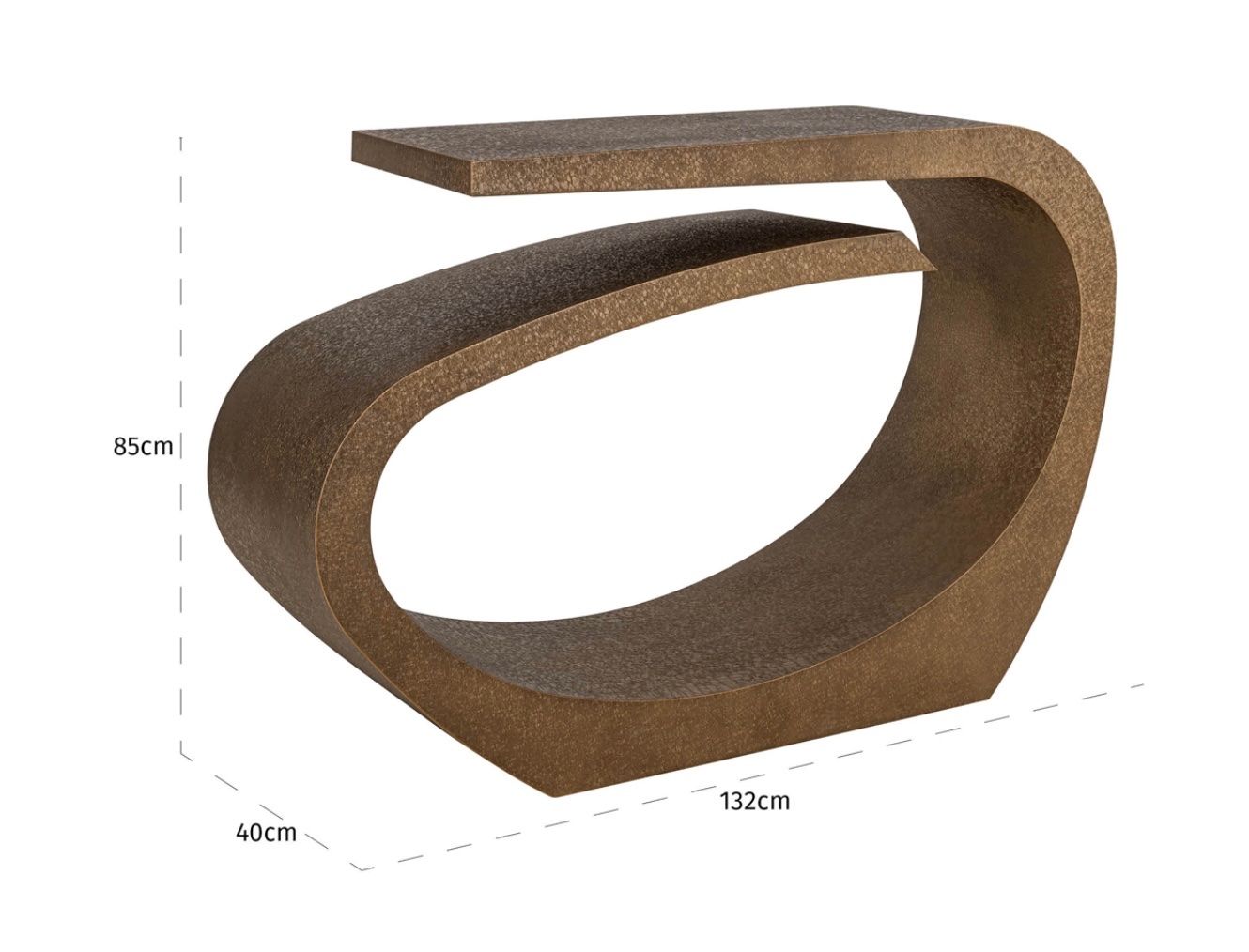 Tavoli: RICHMOND INTERIORS**Console Alhambra brushed gold – Nuovo e nell'imballaggio originale da Ruswil venduto da Miami-2026 1
