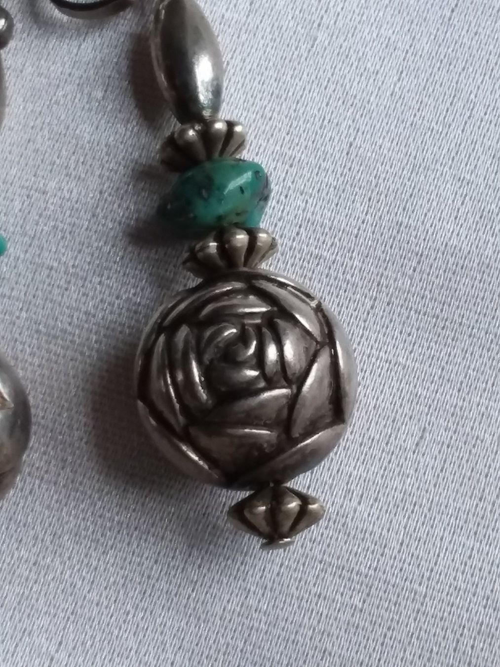 Ohrringe & -stecker: Vintage Silber/Türkis Ohrhänger mit Clips – Gebraucht aus Zürich von sanwit 3