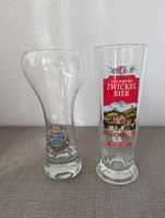 2 Original Biergläser – Calanda Weizen Bräu & Rugenbräu 