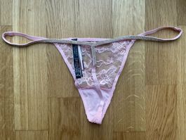 Victoria’s Secret Shine Strap Lace V-String Thong M NEW