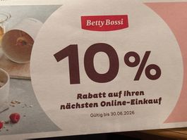 Gutschein Betty Bossi 10%