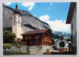 Flims, Dorfpartie mit Flimserstein