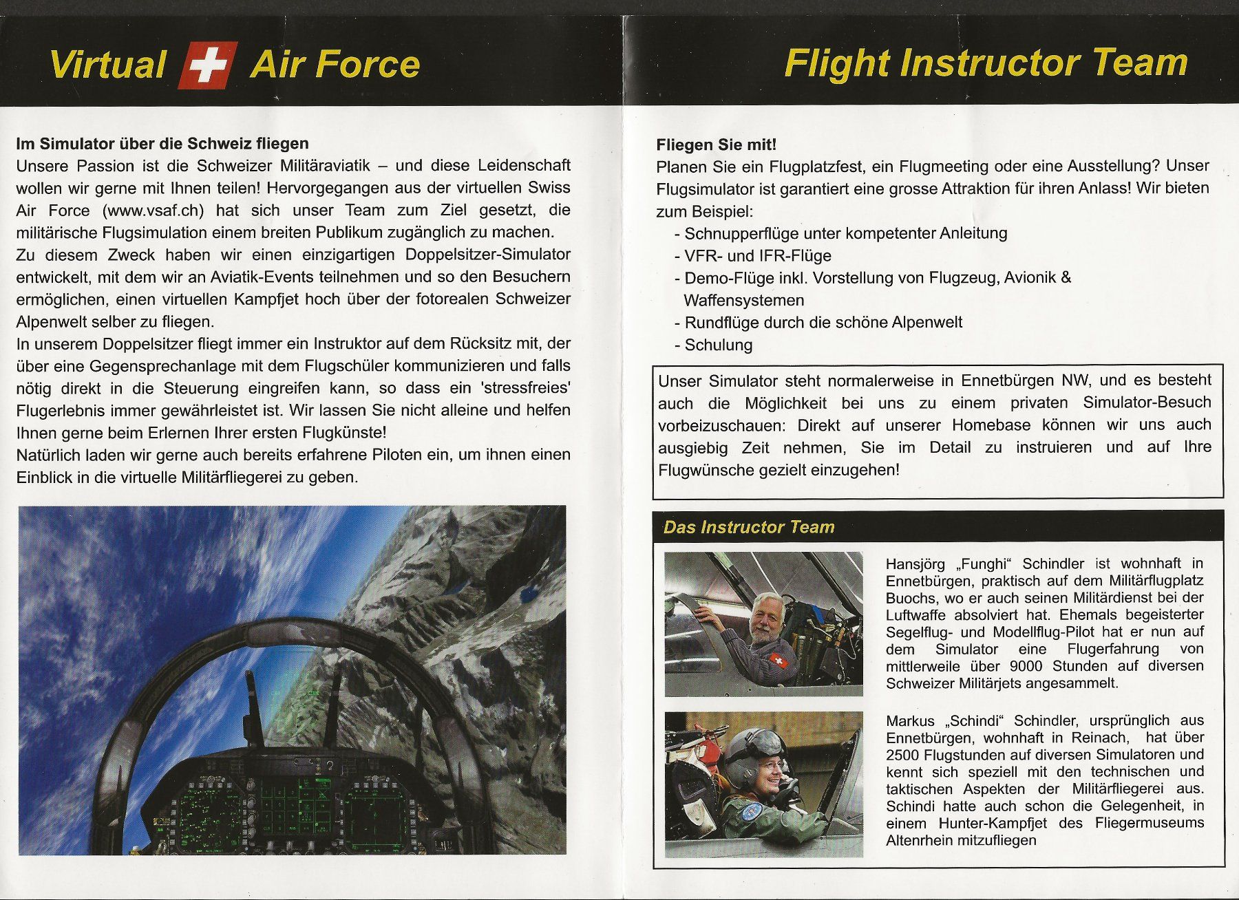 Schweizer Armee Documenti: Flight Instructor Virtual Air Force Flugzeug CH Armee Flyer – Usato da Müswangen venduto da buyin 1