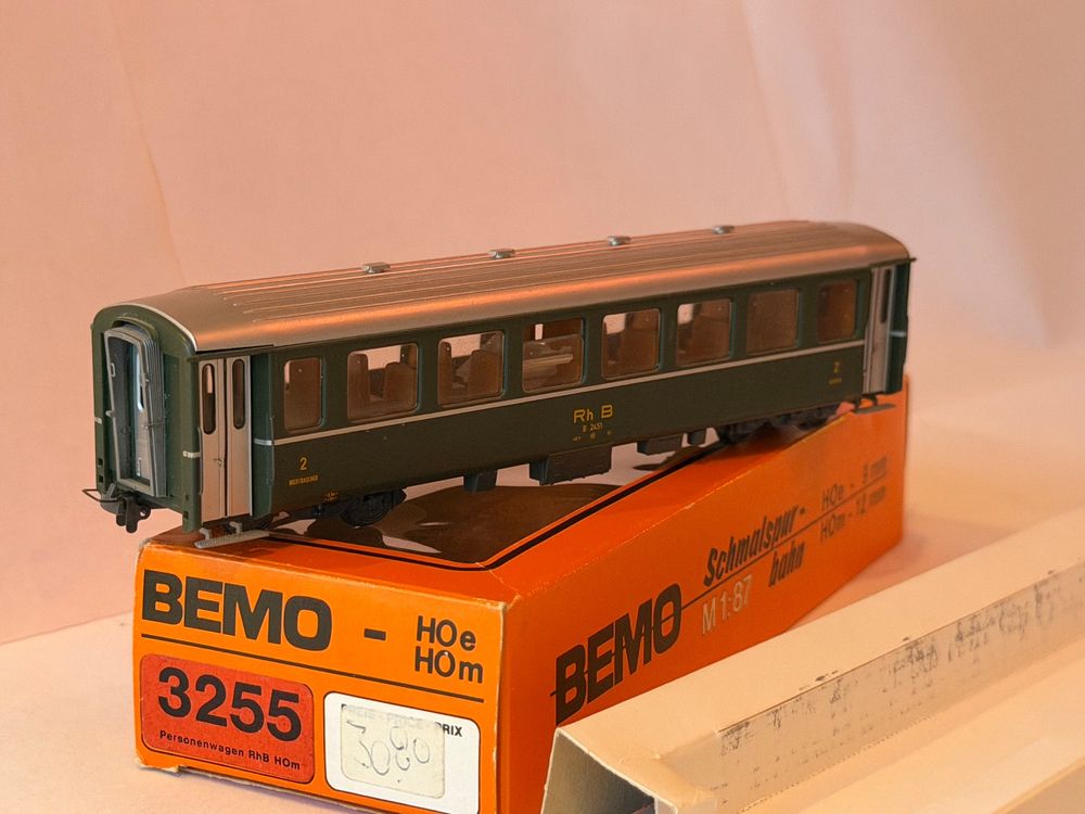 BEMO 3255 H0m: RhB B4 2452 grün, altes Logo (Neu (gemäss Beschreibung ...