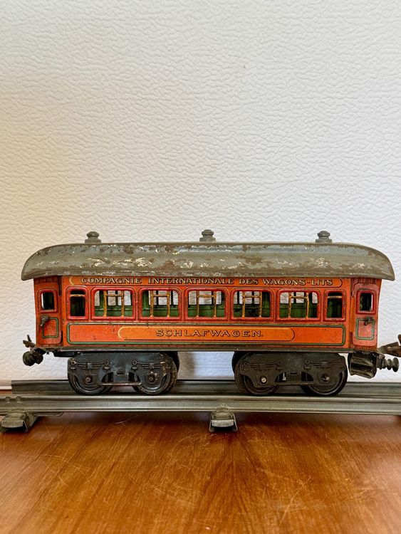 Lot De 3 Anciens Wagons Compagnie Internationale Des Wagons-Lits - Jouets Miniatures Vintage - France