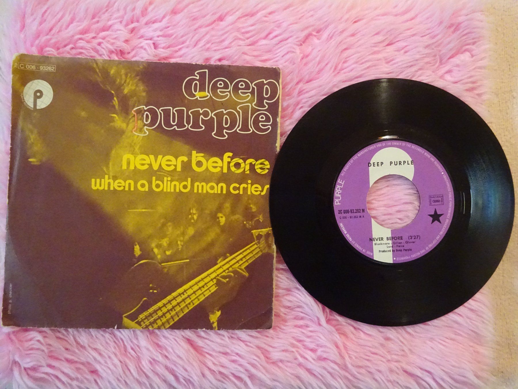 Schallplatten: DEEP PURPLE ** NEVER BEFORE – Gebraucht aus Luzern von xrayspex99