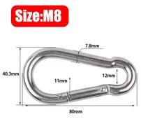 Karabiner Edelstahl M8