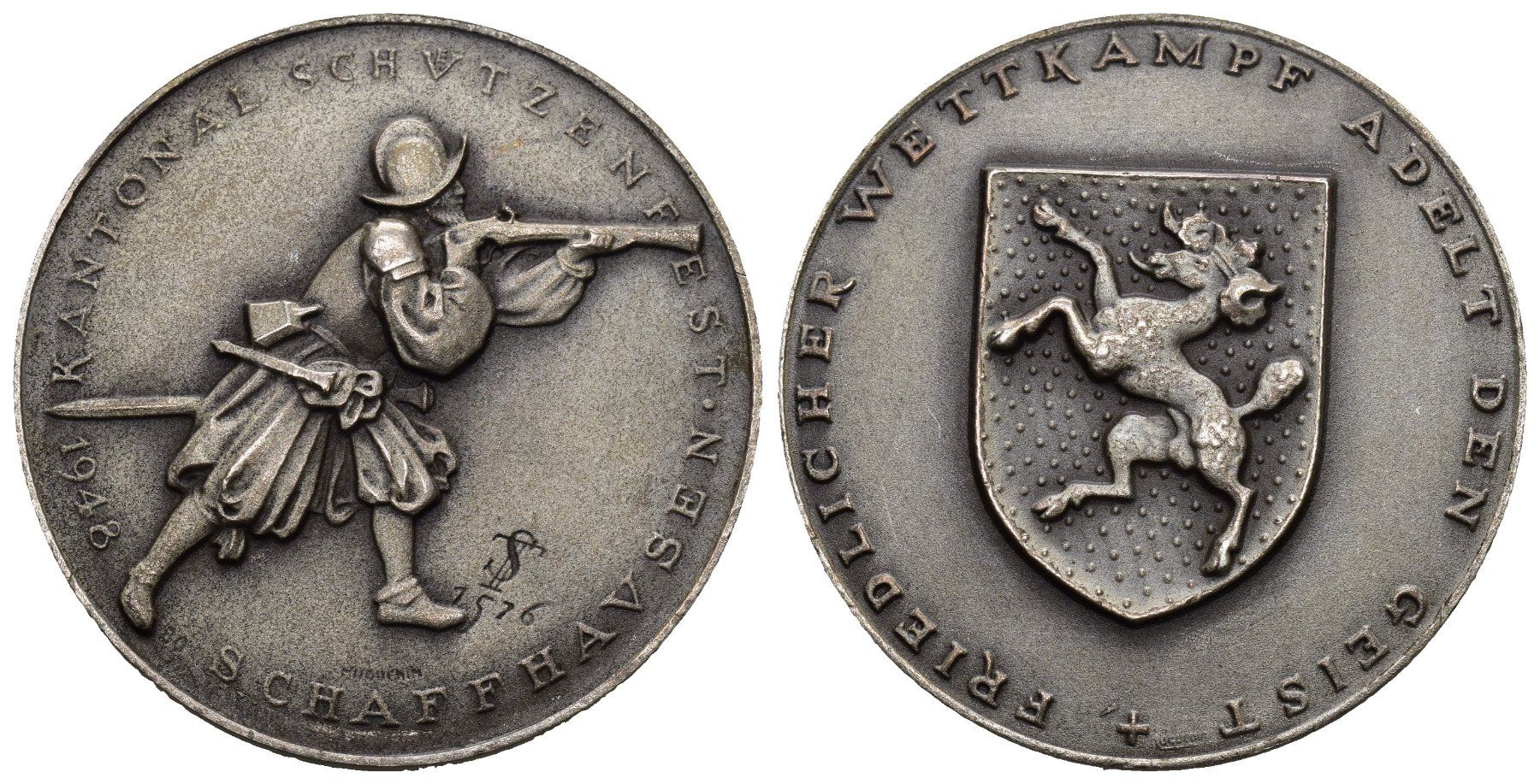 Medaillen: Schaffhausen 1948 – Gebraucht aus Bern von numismatictops
