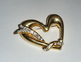 1950/60er Jahre Modeschmuck - 1 Paar Ohrringe - 2 Broschen