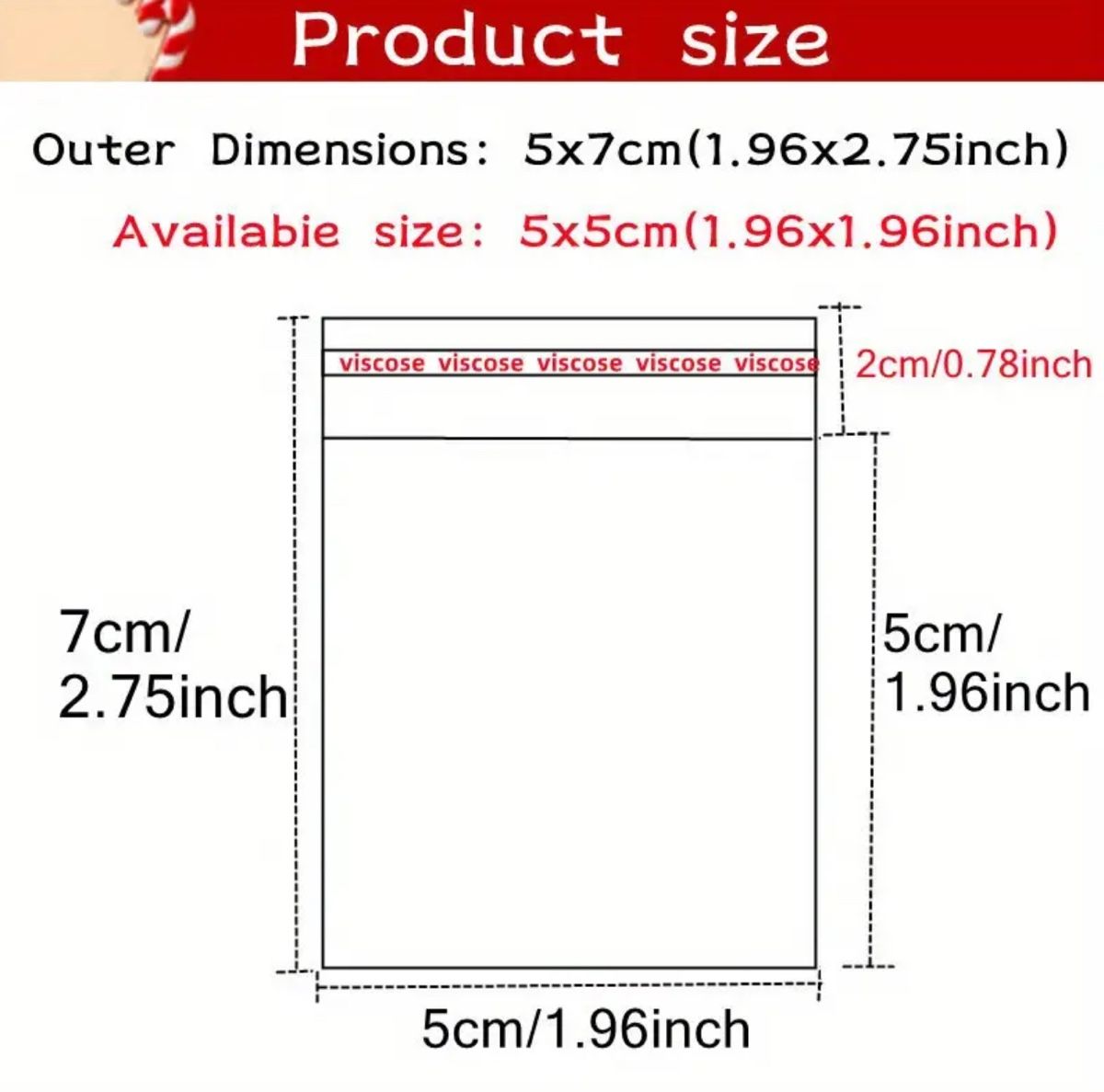 Folien: 100 Stk. Beutel Geschenkbeutel 5x7cm Selbstklebend Neu – Neu und originalverpackt aus Suhr von SchnapperCH 1