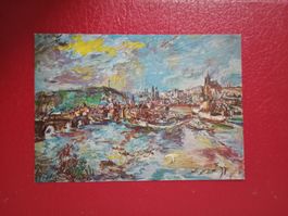 AK Kunst Oskar Kokoschka "Prager Hafen"