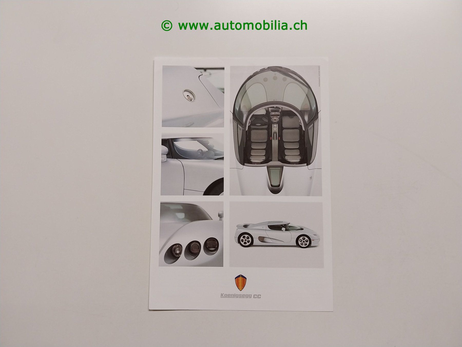 Dokumente: Koenigsegg CC Prospekt englisch – Gebraucht aus Weingarten-Kalth von Bettelbruenneli
