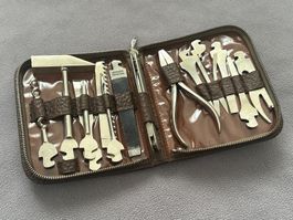 Vintage Werkzeug Box Sackmesser Solingen mit Etui RAR