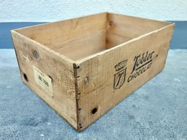 alte Holzkiste Kiste TOBLER CHOCOLAT BERNE SUISSE