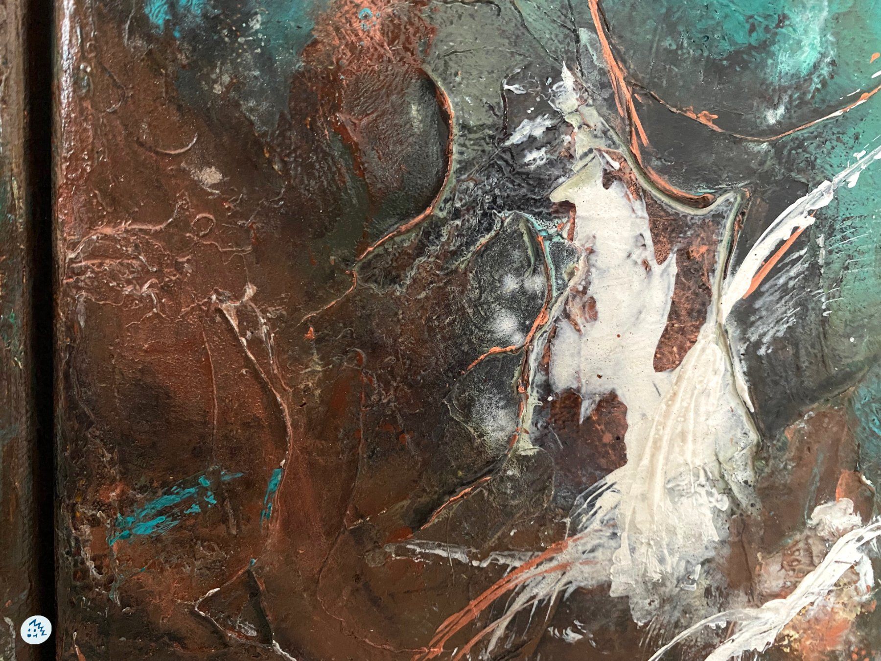 Dipinti: 2-er Set abstrakte Kunst, Acrylmalerei – Nuovo e nell'imballaggio originale da Fanas venduto da Omibia 2