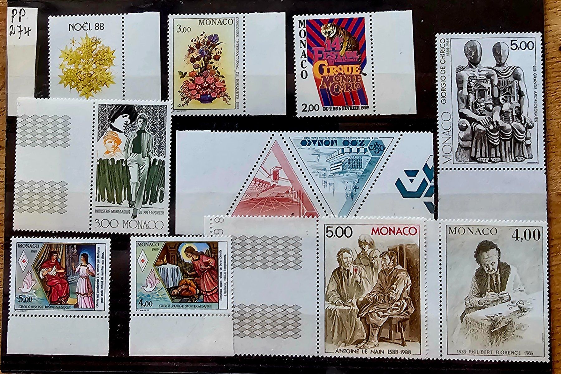 Tutti i francobolli: MONACO timbres neufs ** 1988-89 – Nuovo (secondo la descrizione) da Les Valettes venduto da Nuba1