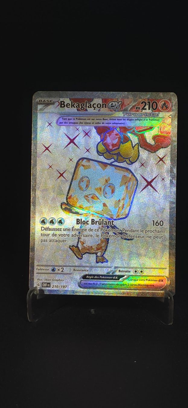 Pokémon Carte collezionabili: Pokémon FR Bekaglaçon ex FA 210/197 – Usato da Le Locle venduto da Dacost
