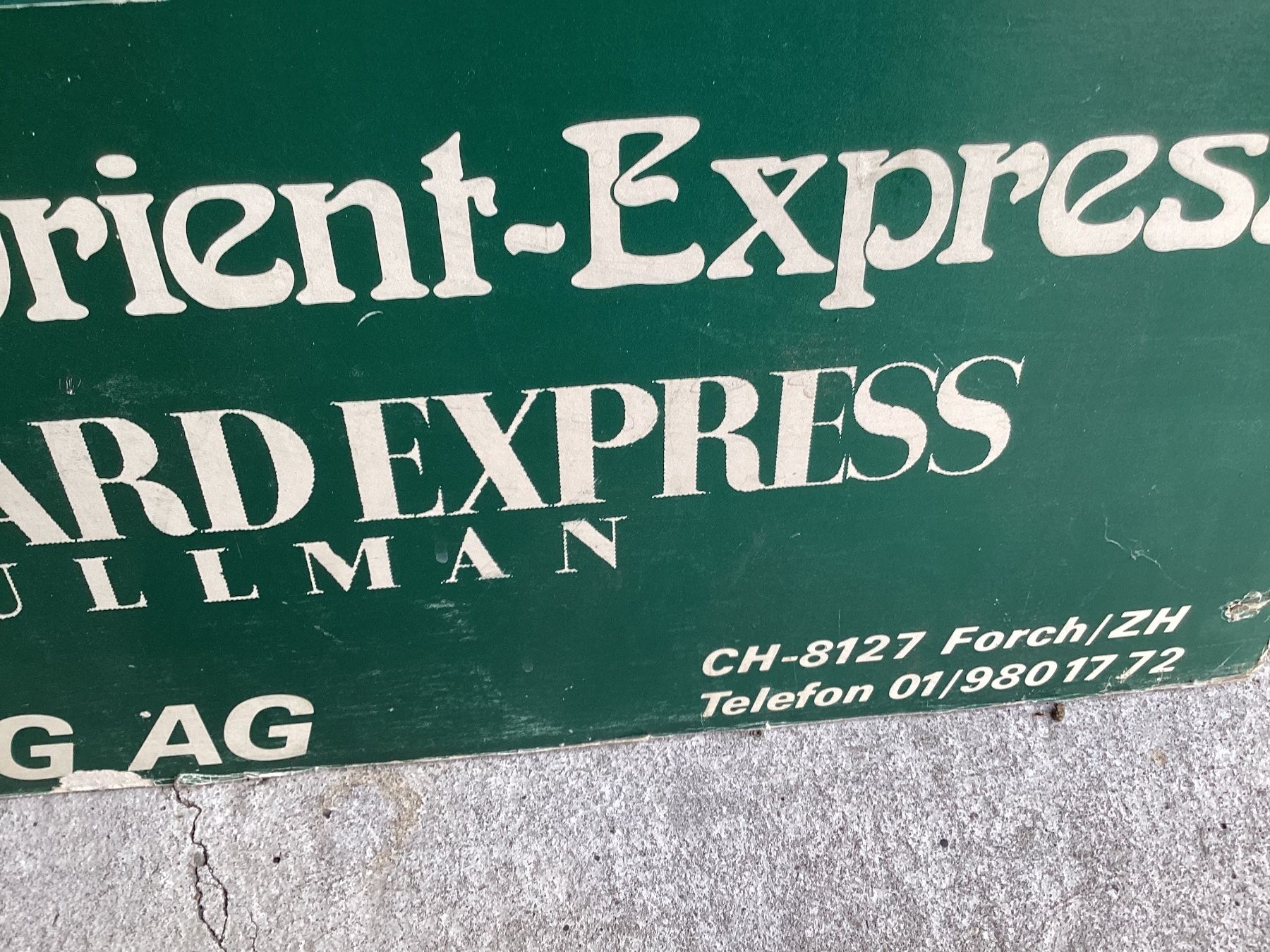 Foto & Immagini: Altes Strassenplakat Orient Express 92/62cm – Usato da Unterkulm venduto da Lunchen11 6