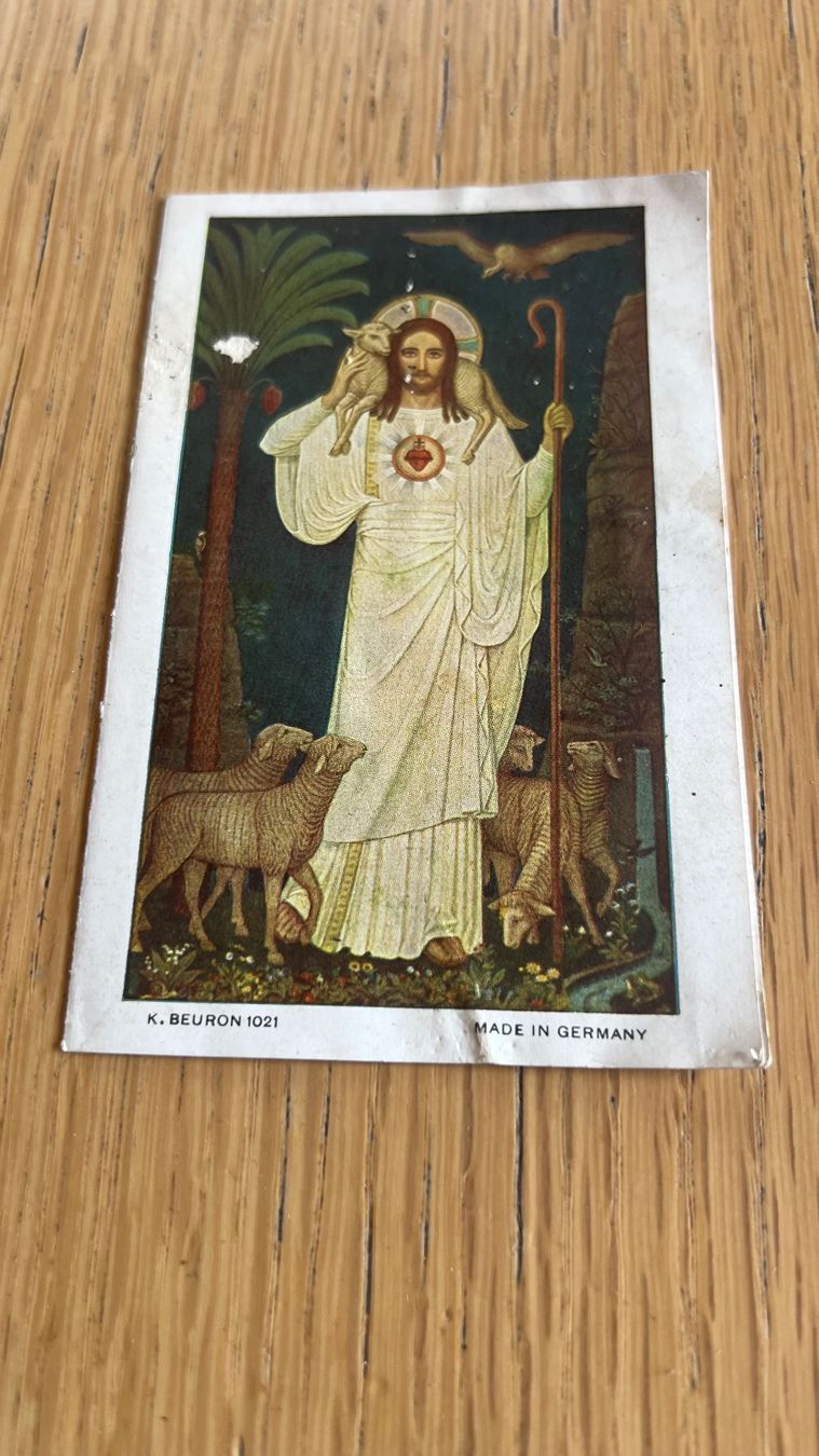 Foto & Immagini: Alte Andachtskarte Jesus mit Schaf, K. Beuron 1021, Vintage – Usato da Schübelbach venduto da Dolly990_2