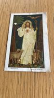 Alte Andachtskarte Jesus mit Schaf, K. Beuron 1021, Vintage