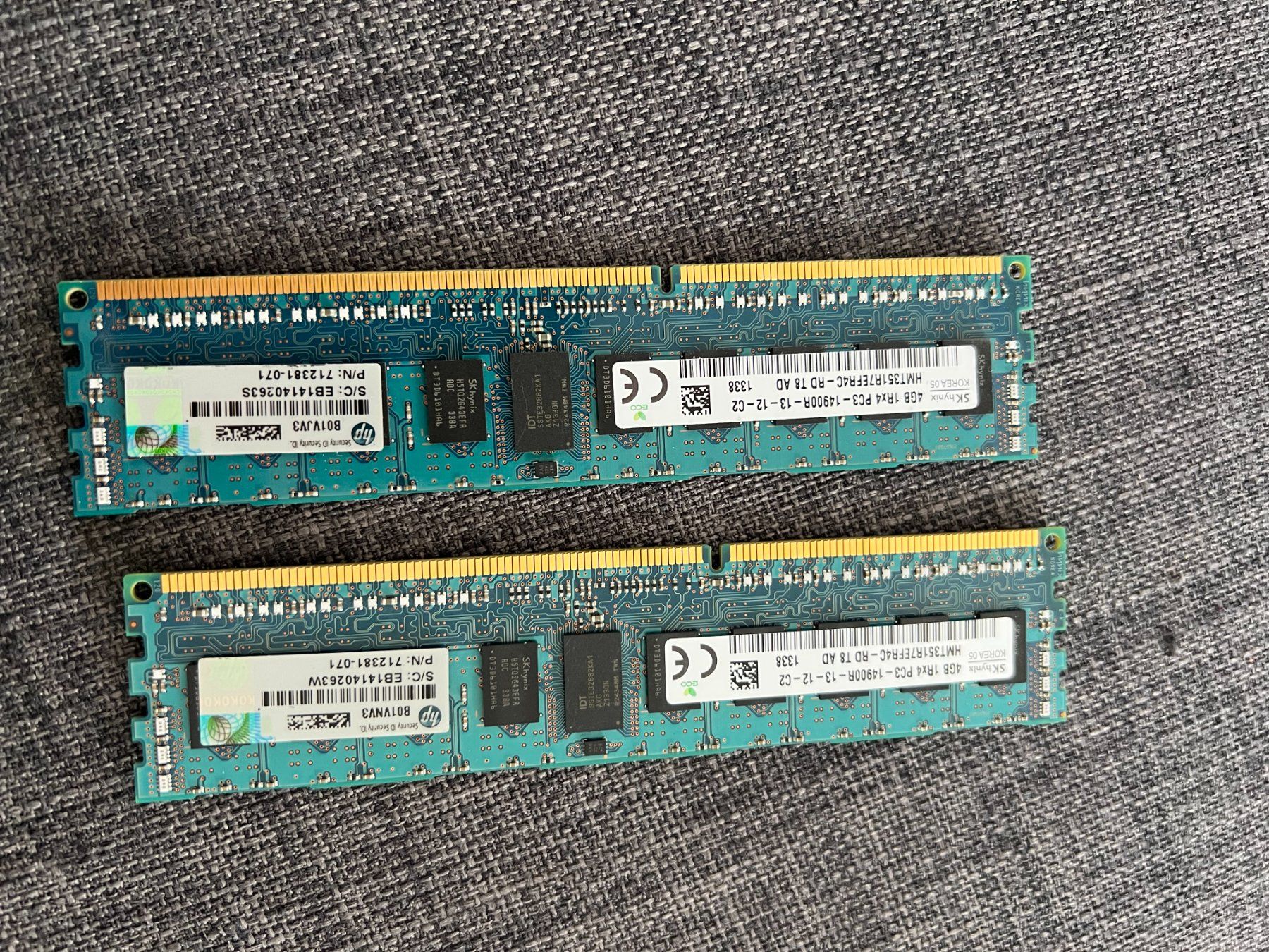 Memoria / RAM: (8GB) 2x 4GB DDR3 RAM Server und Desktop – Usato da Frauenfeld venduto da bar_8v6b