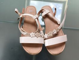 Sandalen 36, H& M, weiss