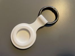 Schlüsselanhänger, AirTag Hülle, Air Tag Hülle, weiss (!)