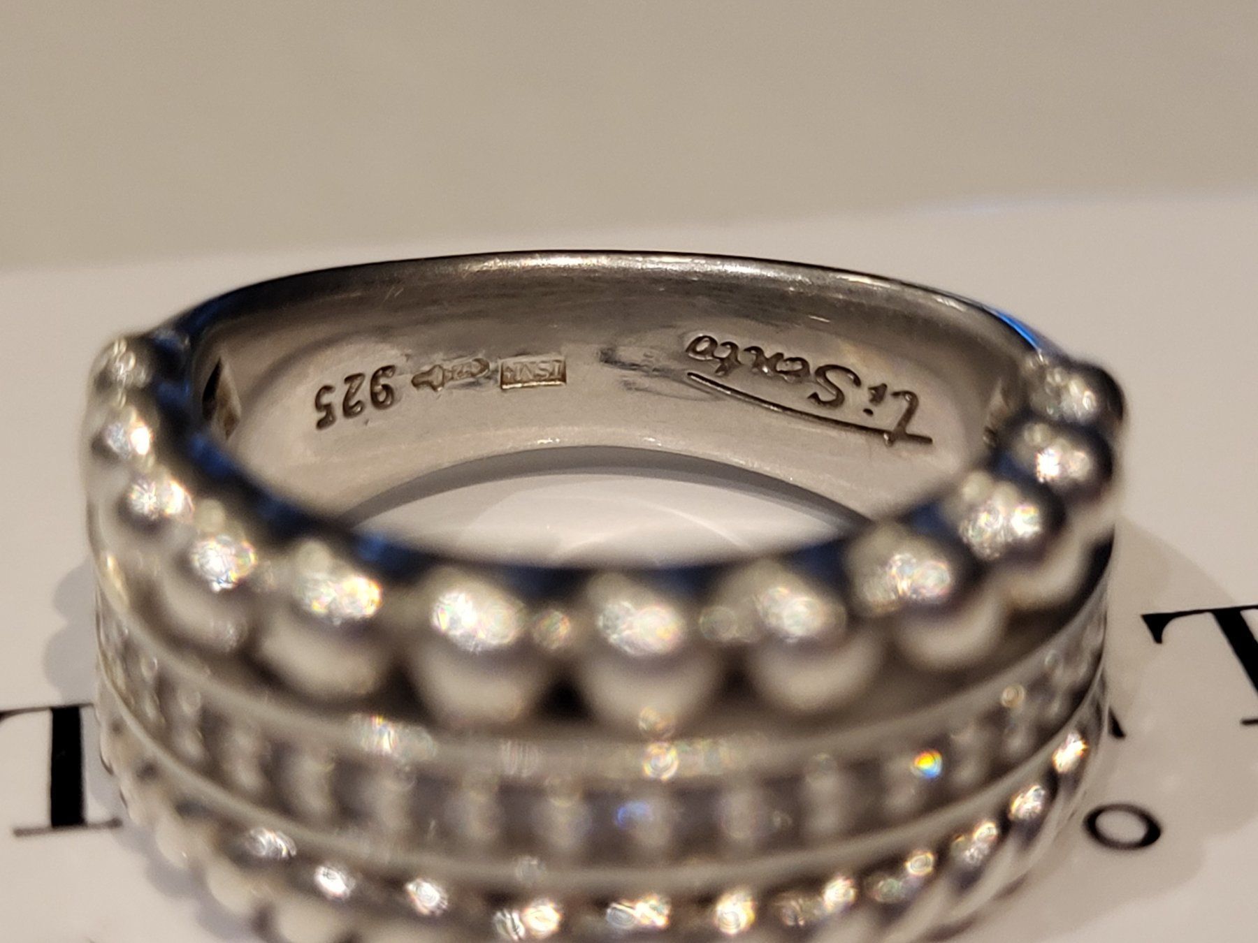 Ringe: Original Ti Sento silberring N.P 179 fr. – Gebraucht aus bellinzona von zeus6535 2