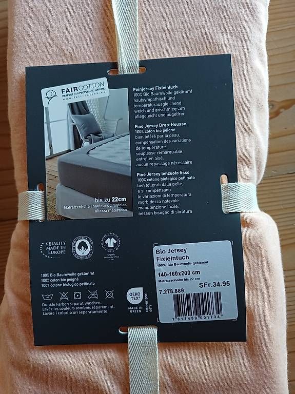 Biancheria da letto: Fixleintuch 140-160x 200 cm – Nuovo e nell'imballaggio originale da Schiers venduto da sab_5pdq