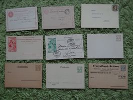 Interessantes Lot Ganzsachen ab uralt ab CHF 1.--