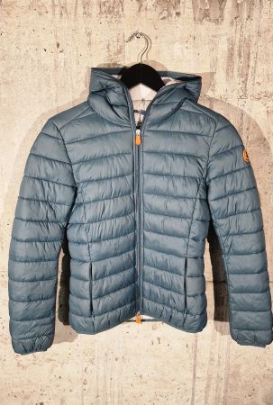Save The Duck Ultra Light Jacke Gr. 0 XS Blau Wie Neu