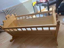 Handgemachte Holz Kinderwiege guter Zustand