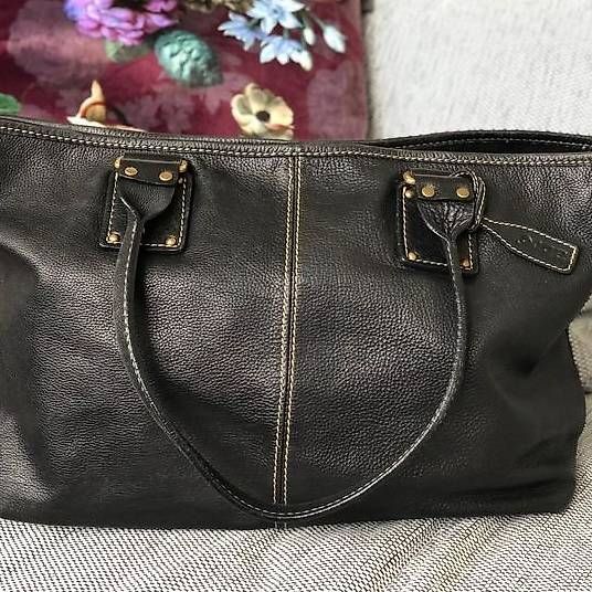 Taschen für Damen: Ledertasche schwarz Marke abro – Gebraucht aus Biel/Bienne von Izzybizzy