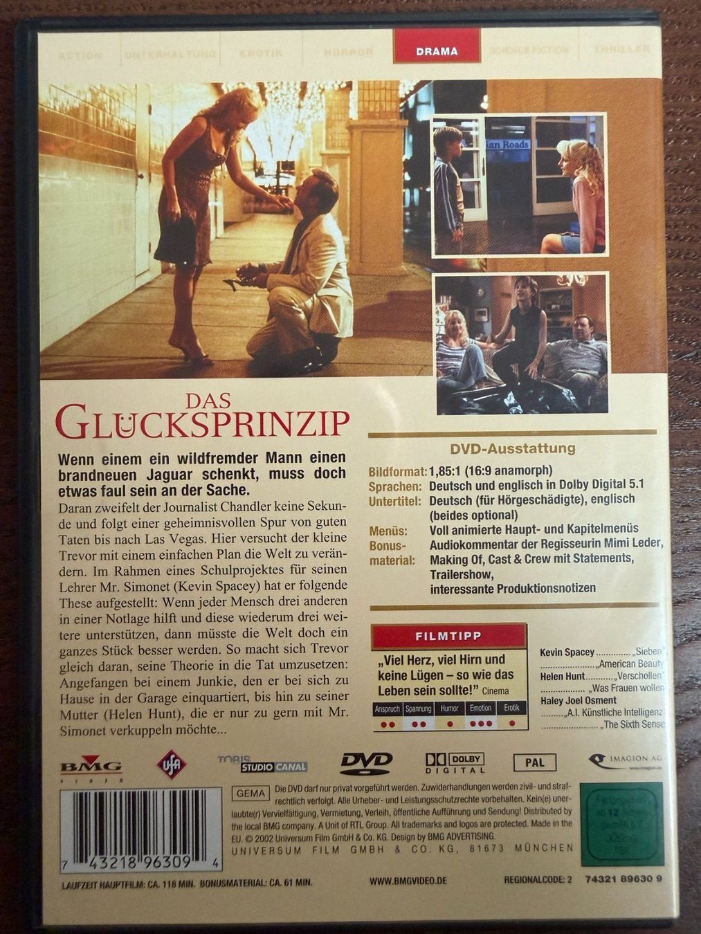Alle DVDs: Das Glücksprinzip – Gebraucht aus Zürich von FilmFreunde 1