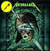 Metallica Konzert Poster Zurich 2026 Limited Edition
