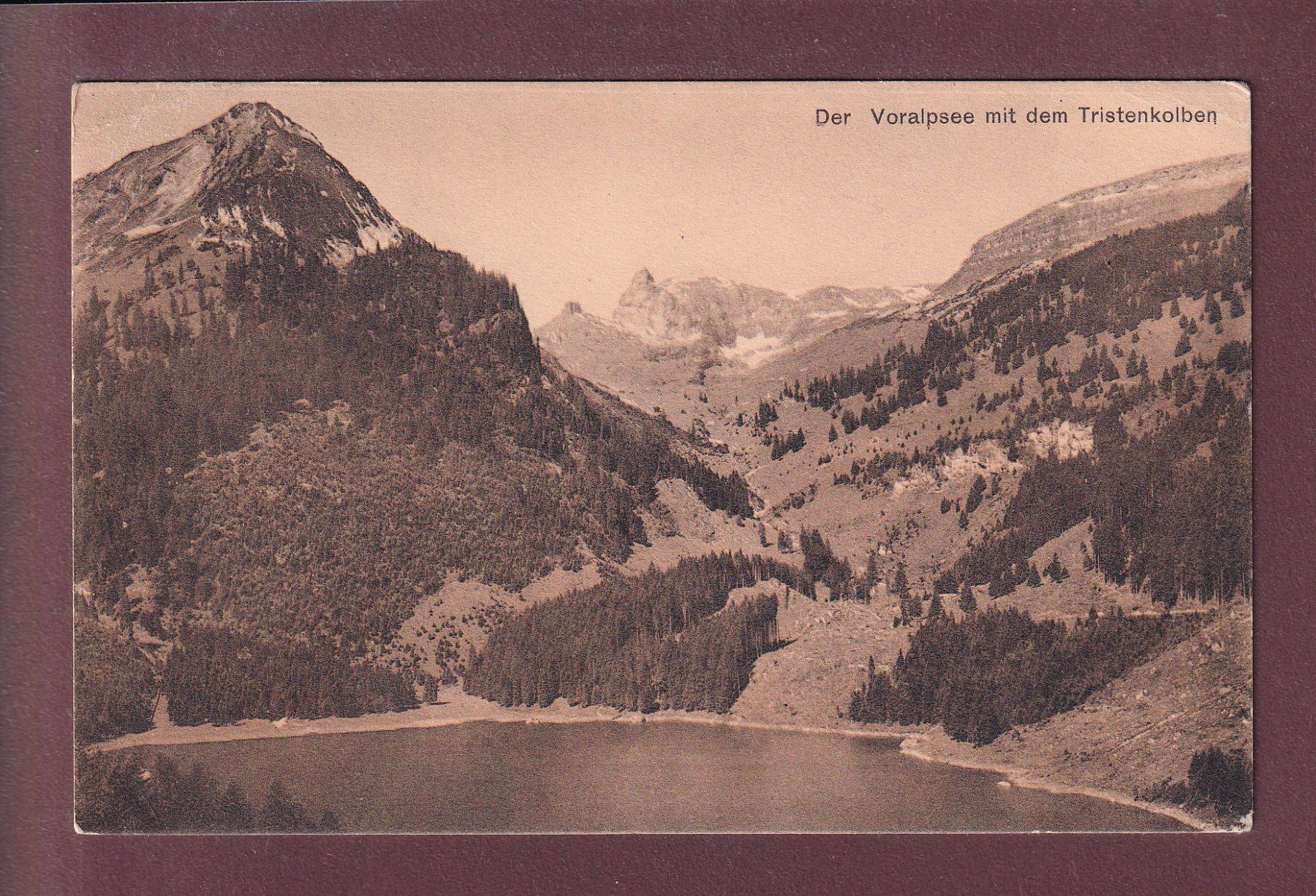 Ansichtskarten: VORALPSEE - Tristenkolben - 1915 // Eckbug // – Gebraucht aus Pully von nicecards