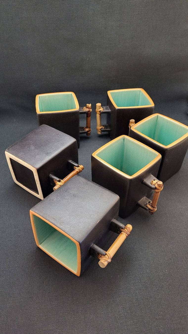 Services de table: 7-teiliges Tee-Set aus Keramik – D'occasion à Basel par spinne02 6