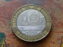 FRANCE  10 Francs  1988  (Z)